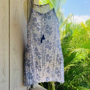MNG Blue Summer Sleeveless Dress Small (4)